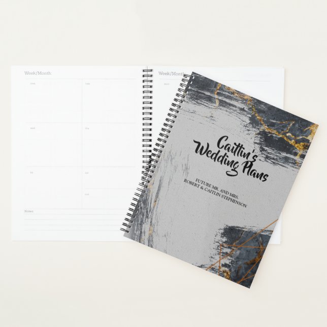 Geometrischer Hochzeitsplaner für Glitzer aus Marm Planer (Anzeige)