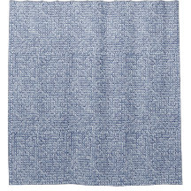 Geometrischer Itajime Shibori blauer