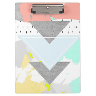 Geometrischer Kunstdruck Klemmbrett