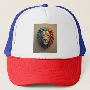 Geometrischer Lion Trucker Hat Truckerkappe