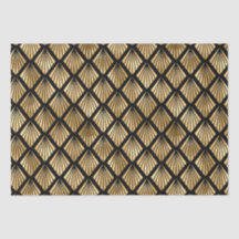 Geometrischer Lüfter für Gold und Schwarz Art Deco