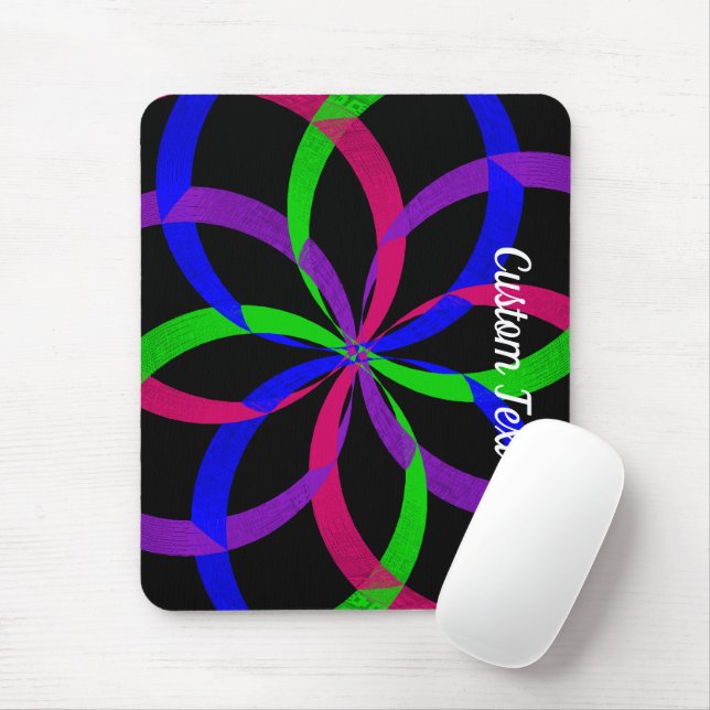 Geometrischer Mehrfarben-Maus-Pad 8 Mousepad (Mit Mouse)