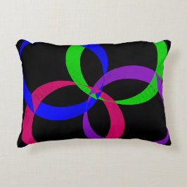 Geometrischer Mehrfarbenaustauschpilz Dekokissen