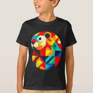 Geometrischer Minimalismus Moderne Illustration Mu T-Shirt