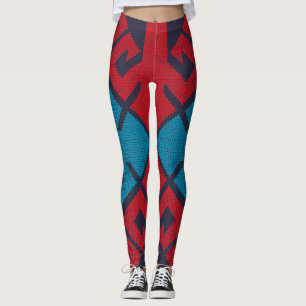Geometrischer Modeklassiker süß-trendy farbenfroh Leggings