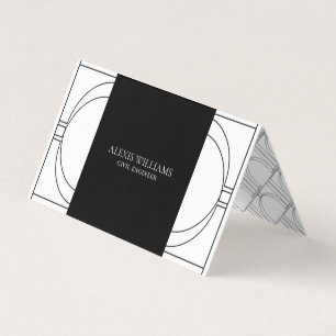 Geometrischer moderner minimalistischer eleganter visitenkarten