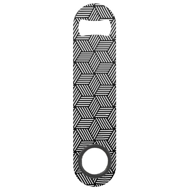 Geometrischer Musterkunstentwurf Speedflaschenöffner (Vorderseite)