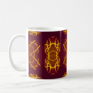 Geometrischer nahtloser Druck Retro-Design. Geomet Kaffeetasse