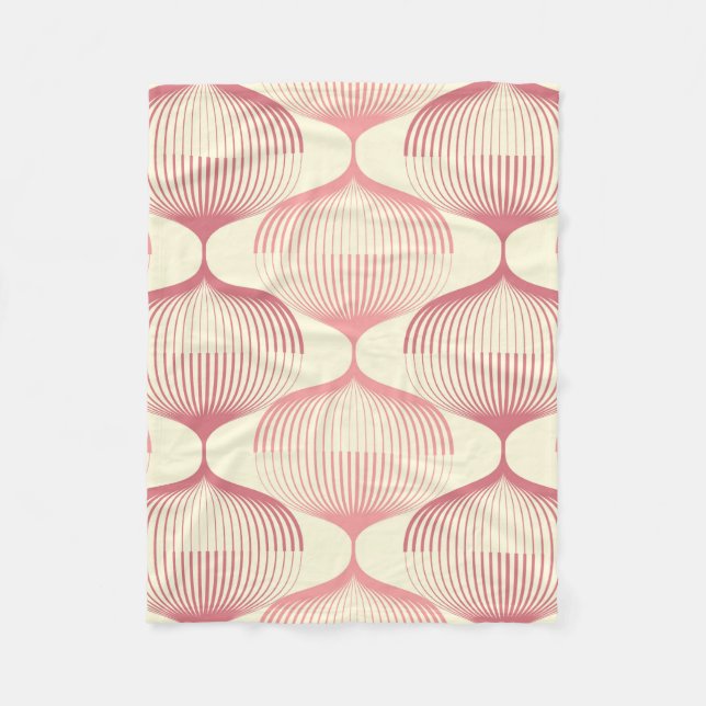 Geometrischer nahtloser Musterhintergrund mit Zeil Fleecedecke (Vorderseite)