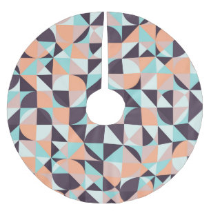 geometrischer, nahtloser Vintager Hintergrund Polyester Weihnachtsbaumdecke