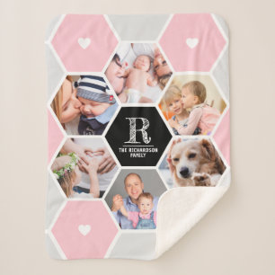 Geometrischer Name der Monogram-Familie 6-FotoColl Sherpadecke