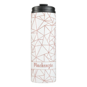Geometrischer Name oder Monogramm für die Chic Ros Thermosbecher