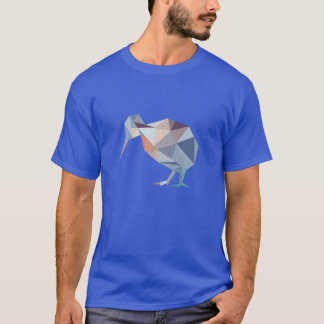 Geometrischer NZ Kiwi-Vogel-T - Shirt