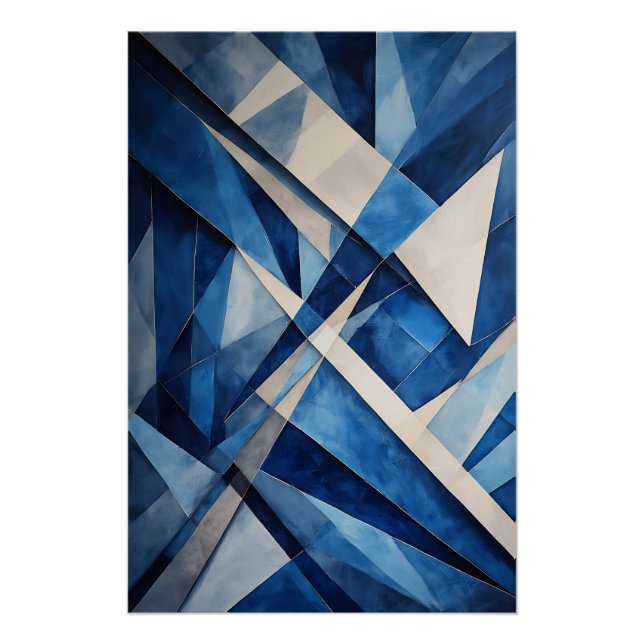 Geometrischer Ozean  Poster (Vorderseite)