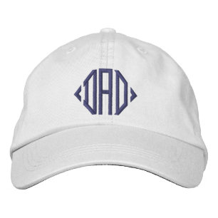 Geometrischer Papa Vatertag Geburtstagsgeschenk Bestickte Baseballkappe