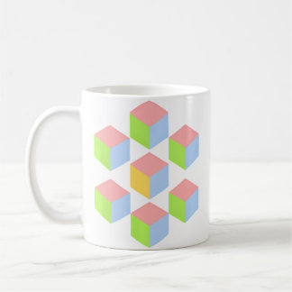 Geometrischer Pastell-Isometrischer Optischer Täus Kaffeetasse
