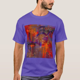 Geometrischer perspektiver T - Shirt
