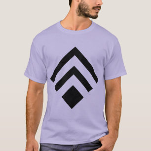 Geometrischer Pfeil 02 - Schwarz T-Shirt