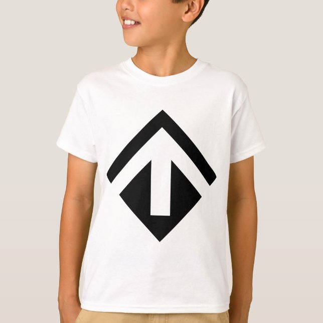 Geometrischer Pfeil 02 T-Shirt (Vorderseite)