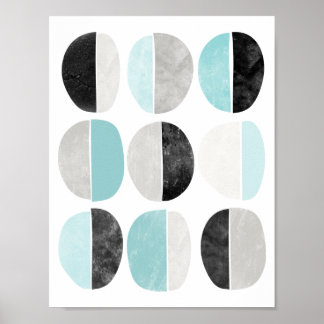 geometrischer Plakatdruck im skandinavischen Stil Poster