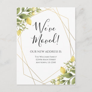 Geometrischer Rahmen für Lemons Postkarte