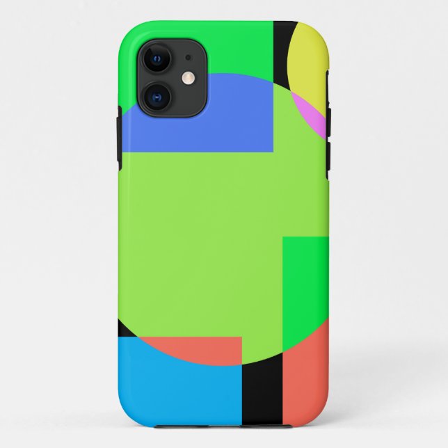 Geometrischer Regenbogen Case-Mate iPhone Hülle (Rückseite)