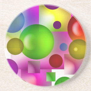 Geometrischer Regenbogen Getränkeuntersetzer