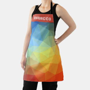 Geometrischer Regenbogen-Kaleidoskop Schürze