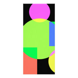 Geometrischer Regenbogen Werbekarte