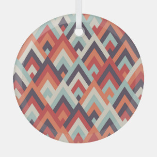 Geometrischer Rhombus: Vintages Farbmuster. Ornament Aus Glas