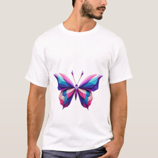 Geometrischer Schmetterling-T - Shirt