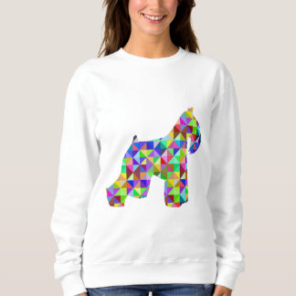 Geometrischer Schnauzer Sweatshirt