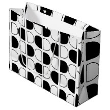 Geometrischer Schwarz-Weiß-Halbkreis