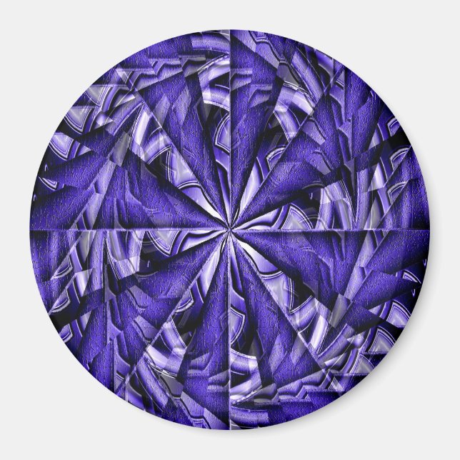 Geometrischer Shiny Twirl.... Magnet (Vorne)