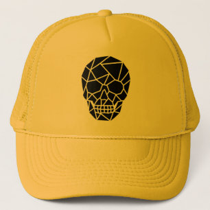 Geometrischer Skull Art Trucker Hat Truckerkappe