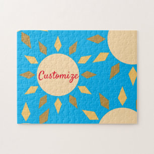 Geometrischer Sonnenkreis Thunder_Cove Puzzle