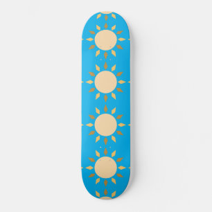 Geometrischer Sonnenkreis Thunder_Cove  Skateboard