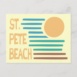 geometrischer Sonnenuntergang von St. Pete Beach F Postkarte