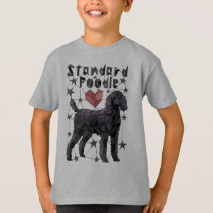 Geometrischer Standardpudel T-Shirt