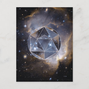 Geometrischer Sterncluster Postkarte