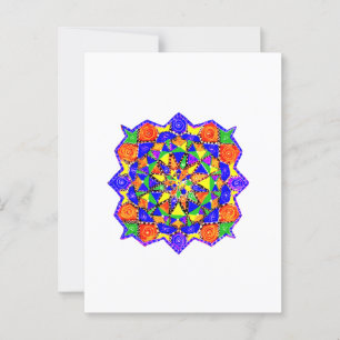 Geometrischer Stil Postkarte