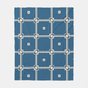 Geometrischer, stilvoller Vintager Hintergrund. Fleecedecke
