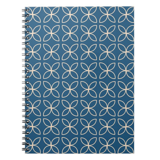 Geometrischer, stilvoller Vintager Hintergrund. Notizblock (Vorderseite)