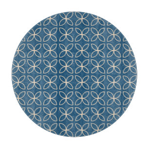 Geometrischer, stilvoller Vintager Hintergrund. Schneidebrett