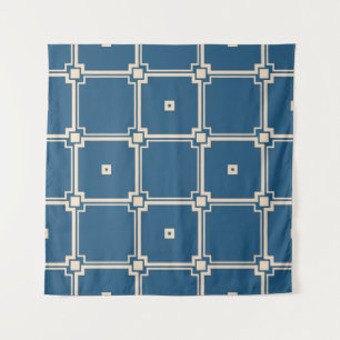 Geometrischer, stilvoller Vintager Hintergrund. Wandteppich
