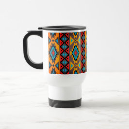 Geometrischer Tassenaufdruck Reisebecher