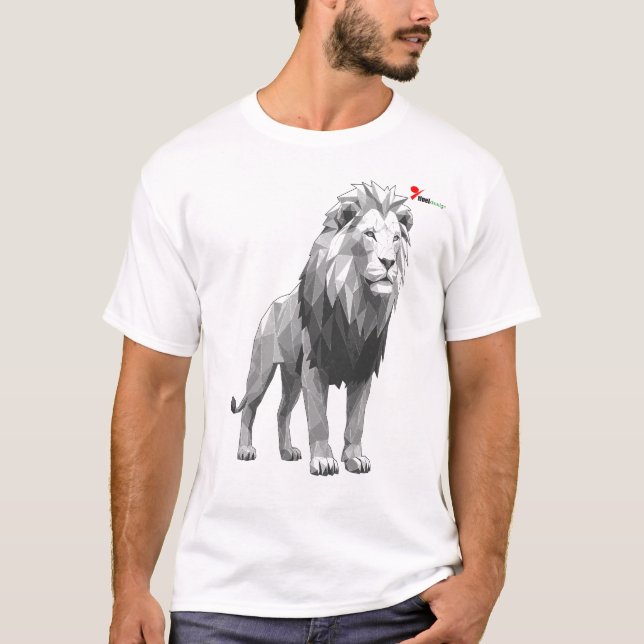 Geometrischer tierischer T - Shirt "Wild Geometry" (Vorderseite)