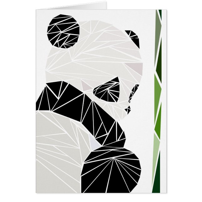 Geometrischer trauriger Panda (Vorne)