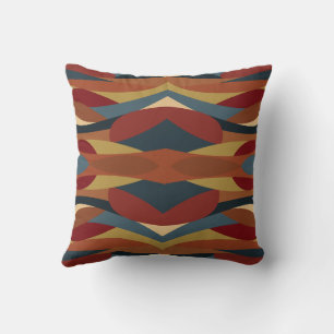 Geometrischer undurchsichtiger Buntglas-Stil Abstr Kissen