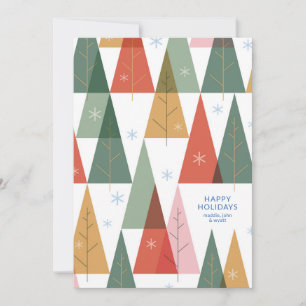 Geometrischer Urwald Feiertagskarte